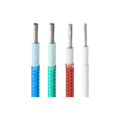 2AWG 4AWG 6AWG 8AWG 10AWG 12AWG 14AWG 16AWG 柔らかいガラス繊維 帯状 銅 シリコンゴムワイヤー