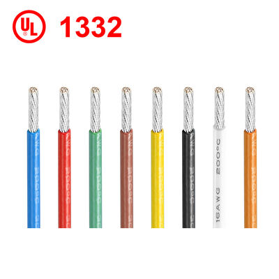 家庭用電化製品向け、錫メッキ銅導体、柔軟性、定格温度200℃のUL1332 FEP絶縁電線