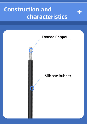 200C Braided Silicone Rubber Insulated Wire Flexible High Voltage For Industrial Power